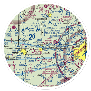 Phoenix Airport (LA30) VFR Sectional Sticker (30 mile)