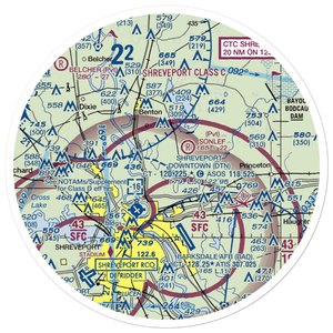 Pioneer Field Flight Park Ultralightport (LA17) VFR Sectional Sticker (30 mile)
