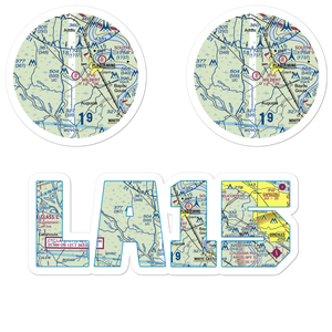 Wilbert Airport (LA15) VFR Sectional Sticker Pack