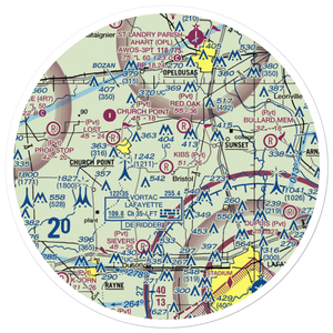 Kibs Air Park (7LA4) VFR Sectional Sticker (30 mile)