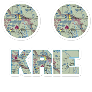 Rice Lake Airport (KRIE) VFR Sectional Sticker Pack