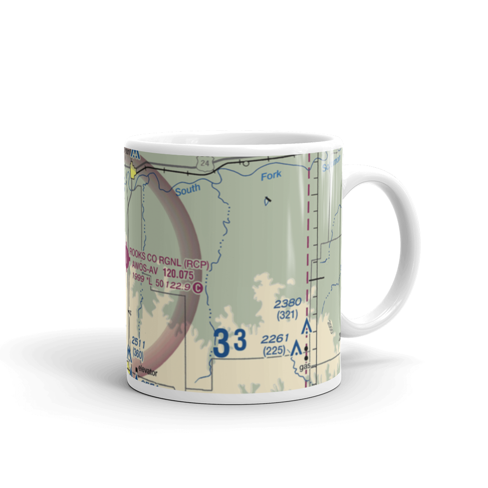 Stockton / Rooks County Regional (KRCP) VFR Sectional  Mug 