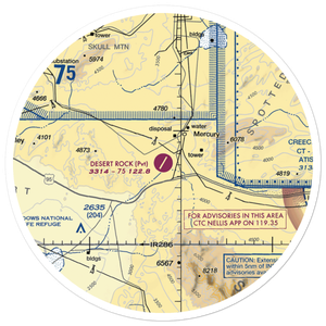 Desert Rock Airport (NV65) VFR Sectional Sticker (30 mile)
