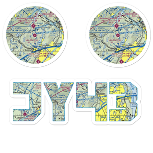 Hill Top Airport (JY43) VFR Sectional Sticker Pack