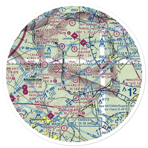 Mabel's Balloonport (JY42) VFR Sectional Sticker (30 mile)