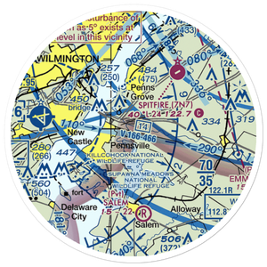 Rainbow'S End Airport (JY39) VFR Sectional Sticker (20 mile)