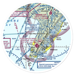 Paramount Air Airport (JY04) VFR Sectional Sticker (30 mile)
