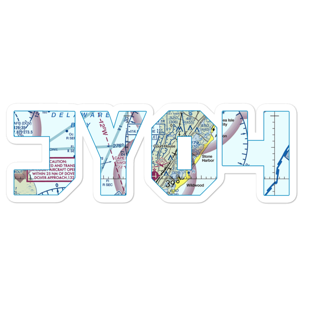 Paramount Air Airport (JY04) VFR Sectional Sticker 