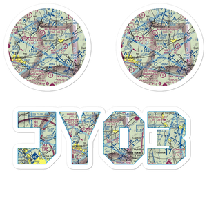 View Finder Balloonport (JY03) VFR Sectional Sticker Pack