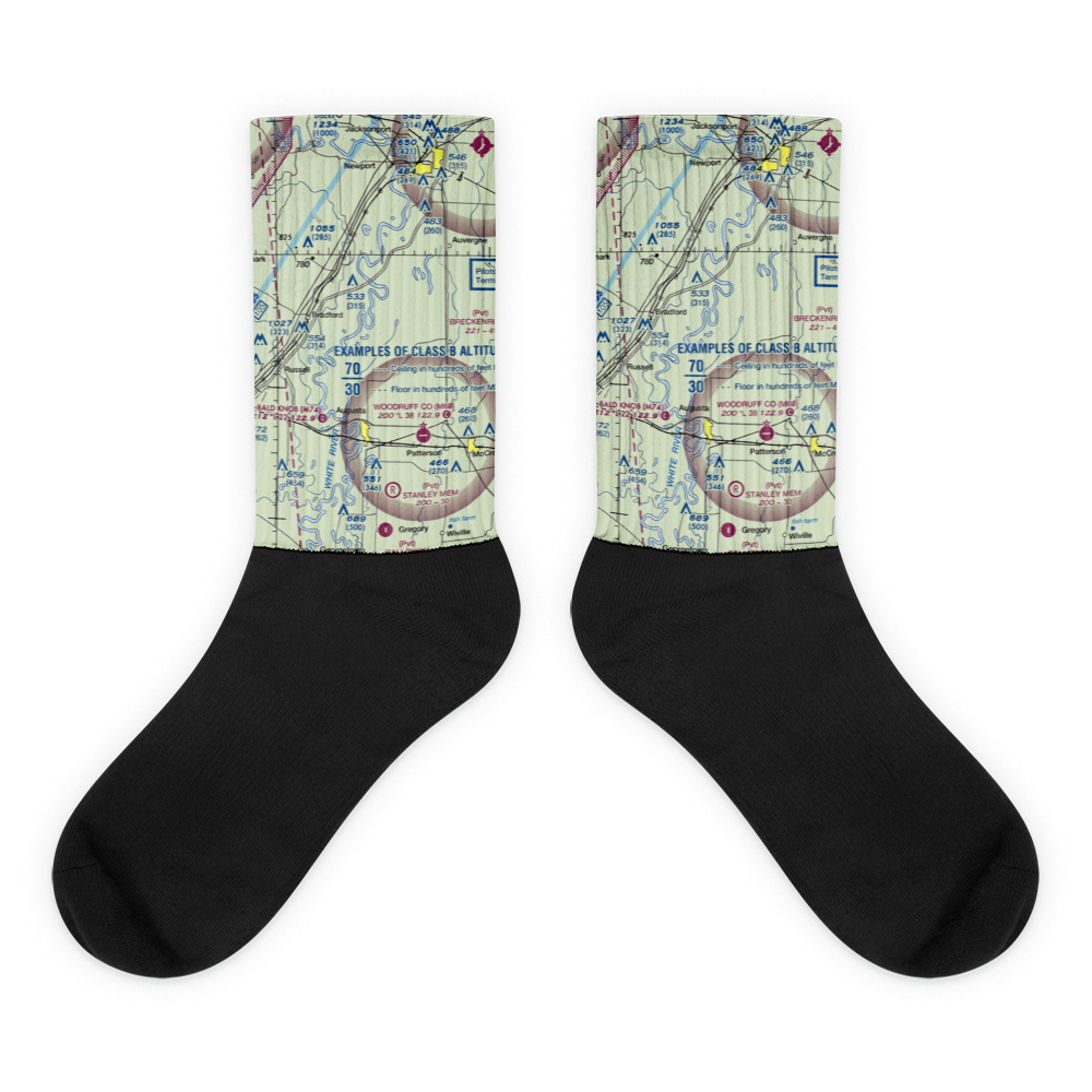 Joeys (JOEY) VFR Sectional Socks 