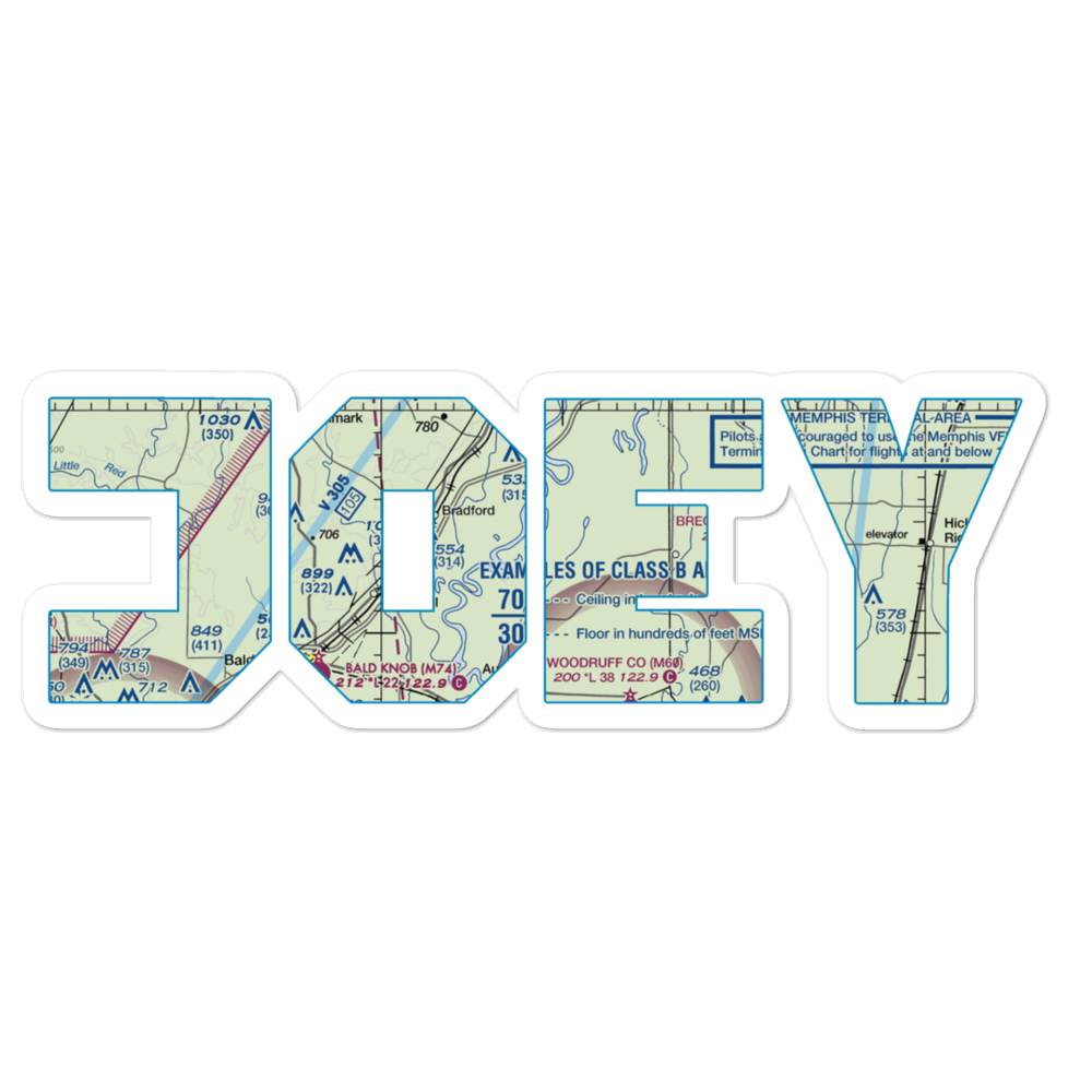 Joeys (JOEY) VFR Sectional Sticker 