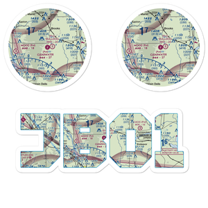 Clearwater Aero Estates Airport (JB01) VFR Sectional Sticker Pack
