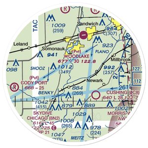 Harrington Farms Airport (IS95) VFR Sectional Sticker (20 mile)