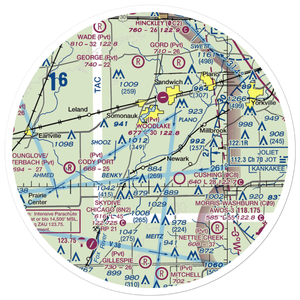 Harrington Farms Airport (IS95) VFR Sectional Sticker (30 mile)