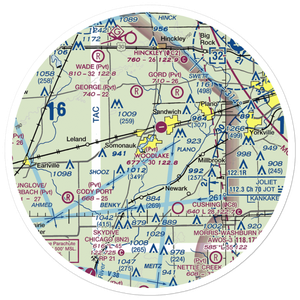 Johnson Airport (IS94) VFR Sectional Sticker (30 mile)