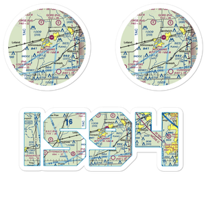 Johnson Airport (IS94) VFR Sectional Sticker Pack