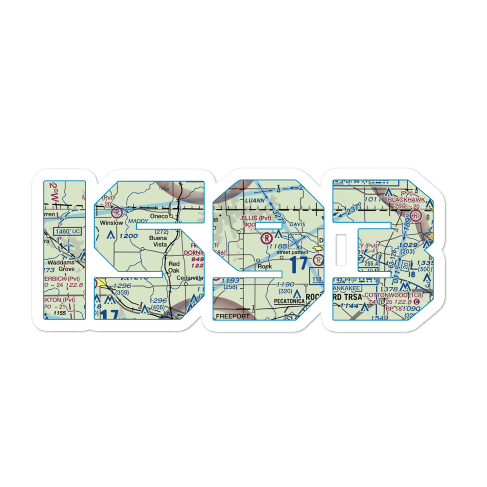 Sue Rock International Airport (IS93) VFR Sectional Sticker 