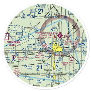 Melody Field (IS88) VFR Sectional Sticker (30 mile)