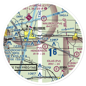 Untied Acres Airport (IS83) VFR Sectional Sticker (20 mile)