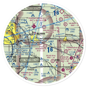 Untied Acres Airport (IS83) VFR Sectional Sticker (30 mile)