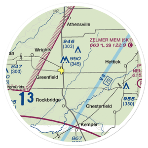 Arras RLA Restricted Landing Area (IS82) VFR Sectional Sticker (20 mile)