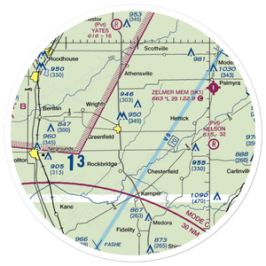 Arras RLA Restricted Landing Area (IS82) VFR Sectional Sticker (30 mile)