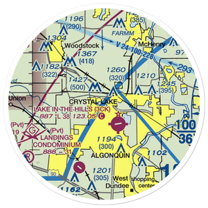 Jackson Seaplane Base (IS79) VFR Sectional Sticker (20 mile)