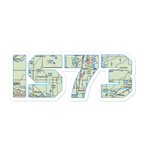 Woodley Aerial Spray Airport (IS73) VFR Sectional Sticker