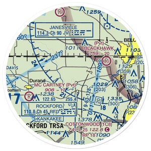 Koch Airport (IS71) VFR Sectional Sticker (20 mile)