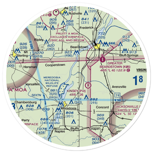 Kloker Airport (IS69) VFR Sectional Sticker (30 mile)