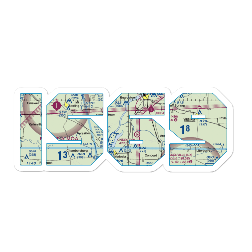 Kloker Airport (IS69) VFR Sectional Sticker 