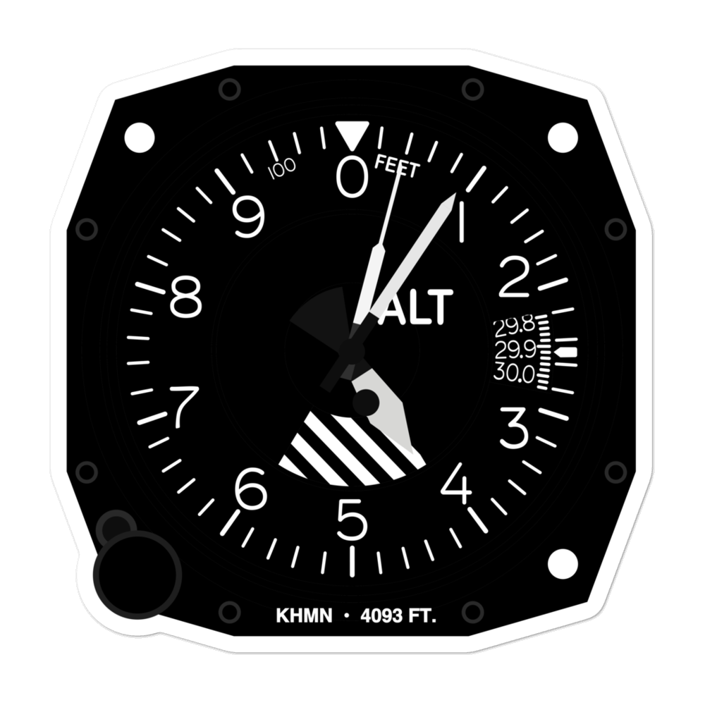 Holloman Air Force Base (KHMN) Altimeter Stickers 