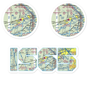 Woodlake Landing Airport (IS65) VFR Sectional Sticker Pack