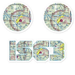 Hoffman Airport (IS63) VFR Sectional Sticker Pack