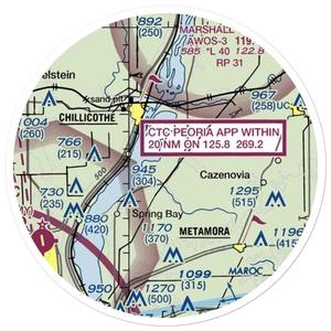 John D Rennick Airport (IS62) VFR Sectional Sticker (20 mile)