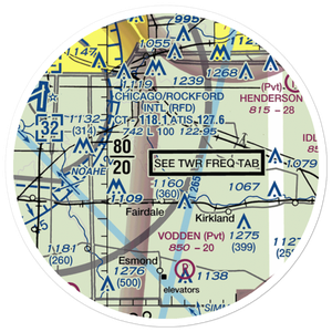 Rotstein Airport (IS59) VFR Sectional Sticker (20 mile)