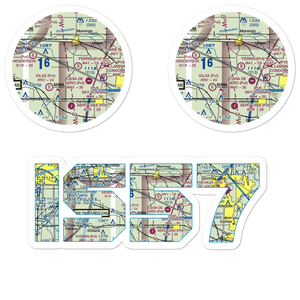Wind Rose Farm Airport (IS57) VFR Sectional Sticker Pack