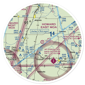 Herren Airport (IS56) VFR Sectional Sticker (30 mile)
