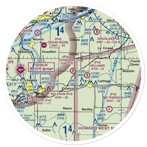 Schilson Field (IS51) VFR Sectional Sticker (30 mile)