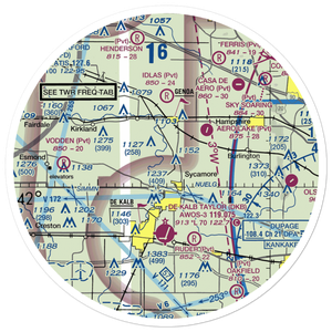 Willis Airport (IS47) VFR Sectional Sticker (30 mile)