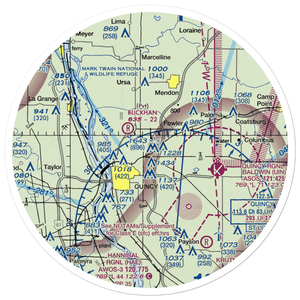 Mast Field (IS45) VFR Sectional Sticker (30 mile)
