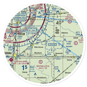 Riggins Farms Airport (IS43) VFR Sectional Sticker (30 mile)