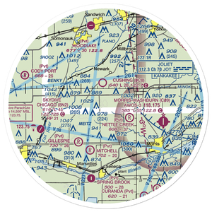 Vogen Restricted Landing Area (IS41) VFR Sectional Sticker (30 mile)