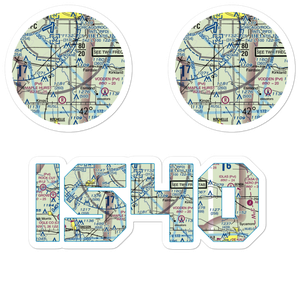Eudy Airport (IS40) VFR Sectional Sticker Pack
