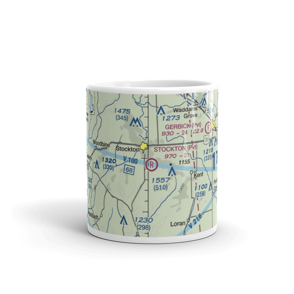 Stockton Airport (IS37) VFR Sectional  Mug 