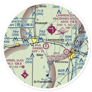 Piper's Landing Airport (IS34) VFR Sectional Sticker (20 mile)