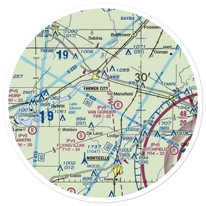Niklaus RLA Restricted Landing Area (IS26) VFR Sectional Sticker (30 mile)