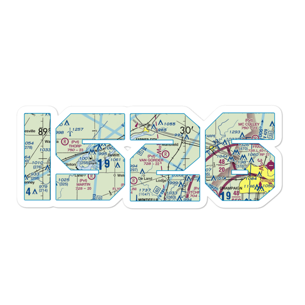 Niklaus RLA Restricted Landing Area (IS26) VFR Sectional Sticker 