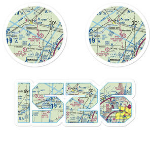 Niklaus RLA Restricted Landing Area (IS26) VFR Sectional Sticker Pack