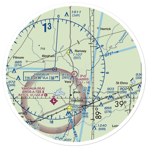 Harris Airport (IS24) VFR Sectional Sticker (30 mile)